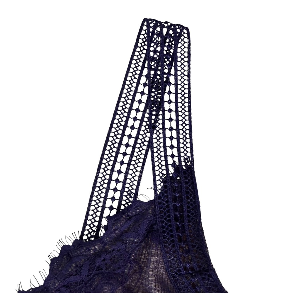 Tadashi Shoji Dutton Grape Purple Floral Lace V-Neck Gown Size 8‎ NWT Maxi Dress - Picture 12 of 13